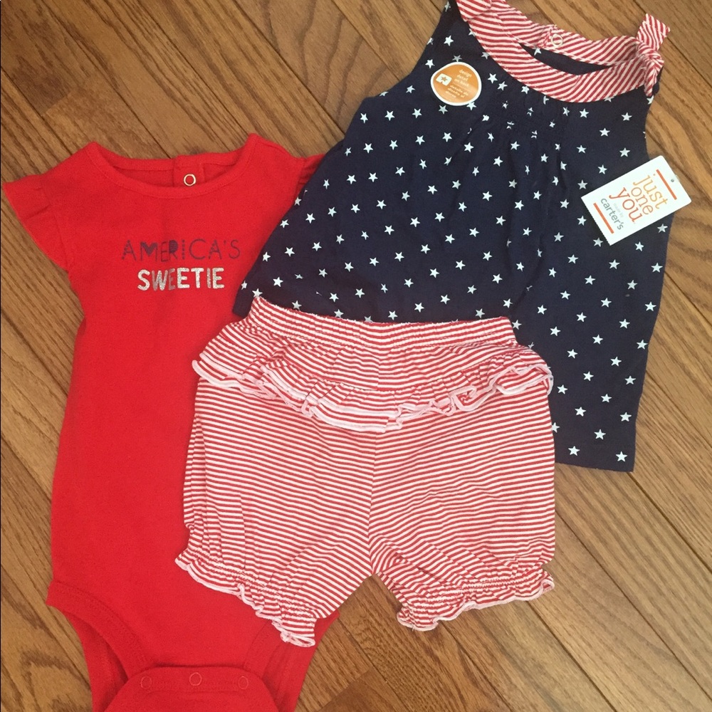 {Carter's} 4th of July Girls Outfit Set
